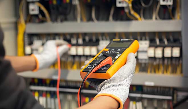 testing electrical equipment in commercial office Auckland